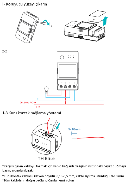 Sonoff TH Serisi Kurulumu