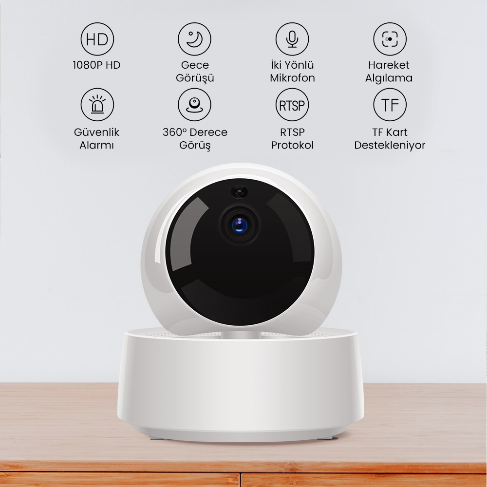 GK-200MP2-B Akıllı Kamera 360 Derece
