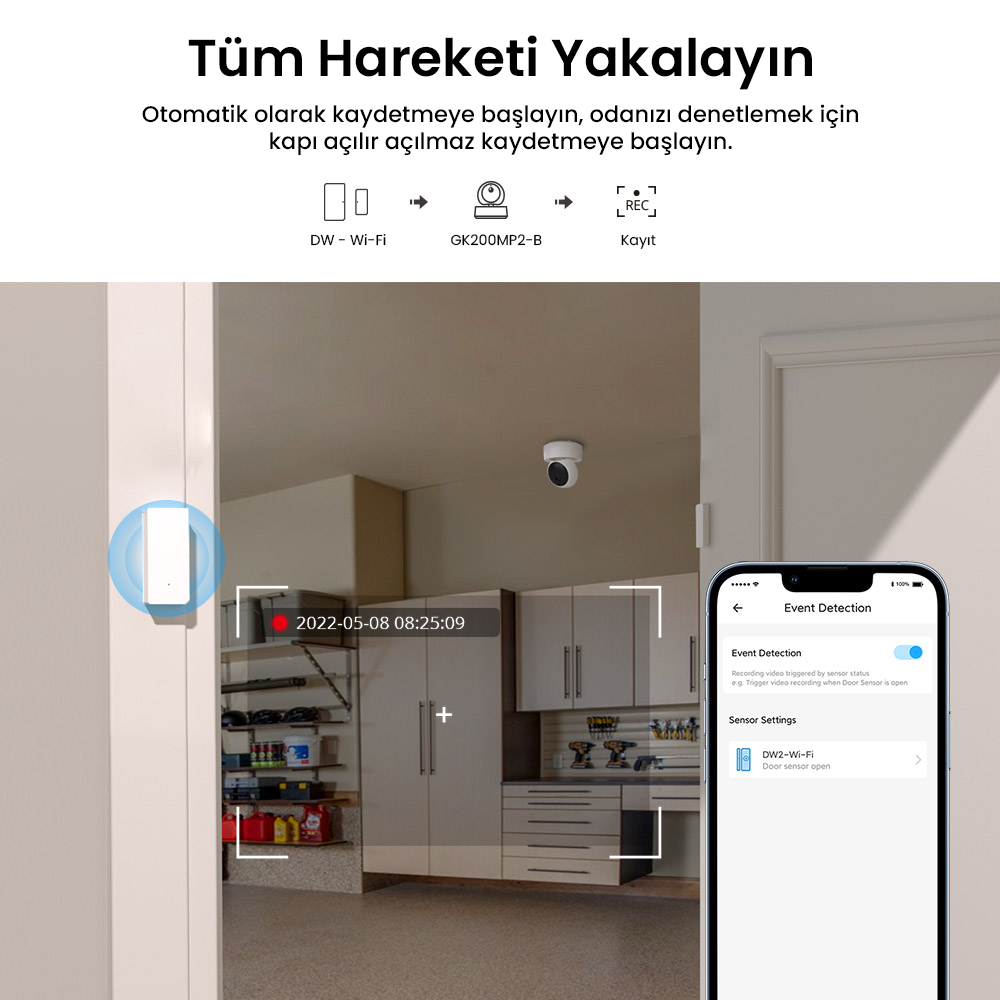 GK-200MP2-B Akıllı Kamera 360 Derece