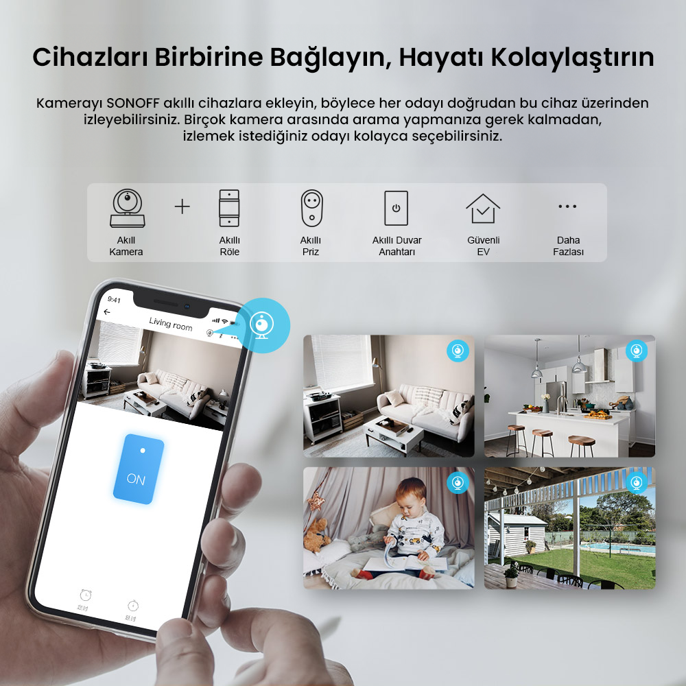 GK-200MP2-B Akıllı Kamera 360 Derece