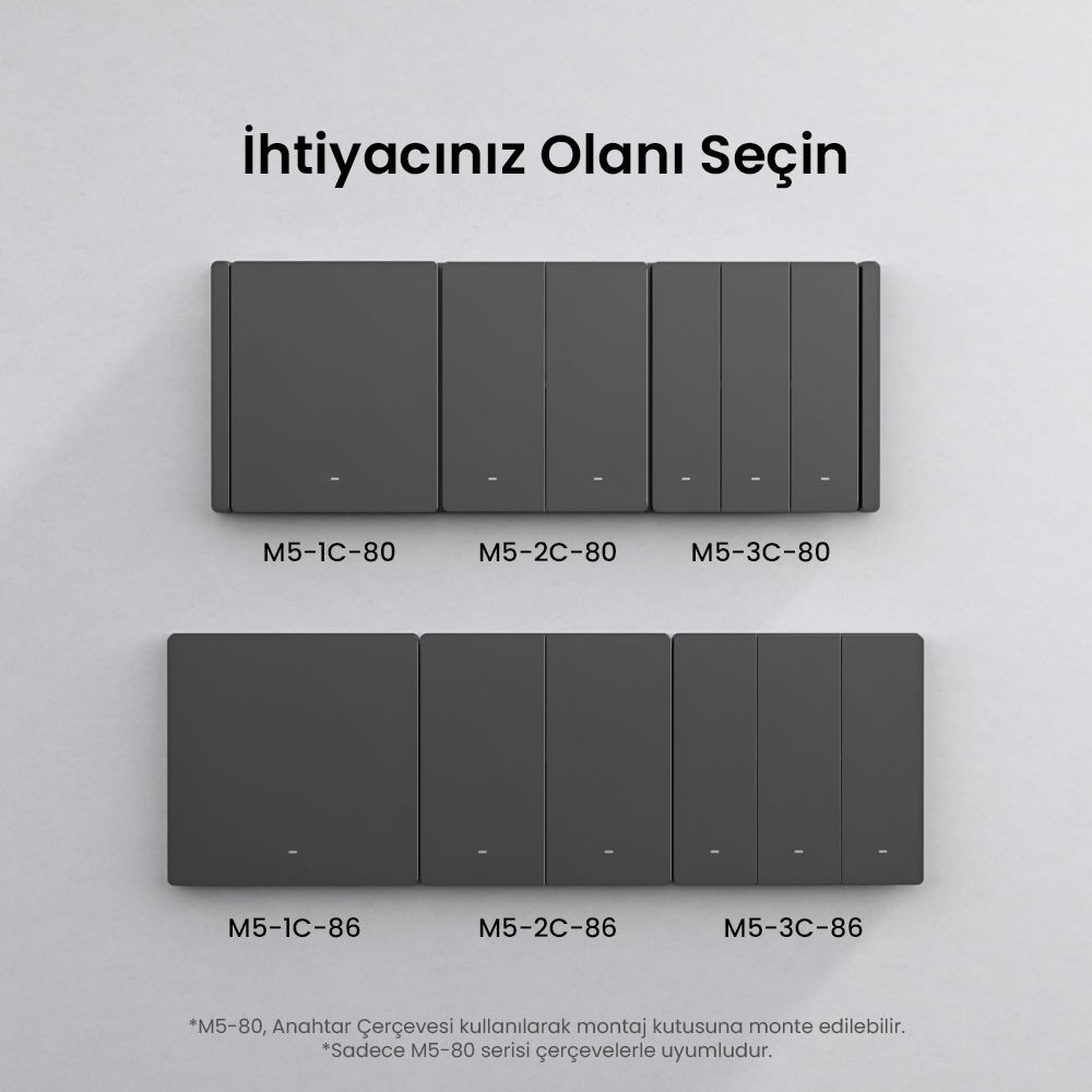  M5-80 2'li Anahtar Çerçevesi