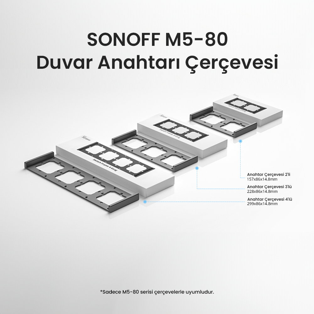  M5-80 4'lü Anahtar Çerçevesi