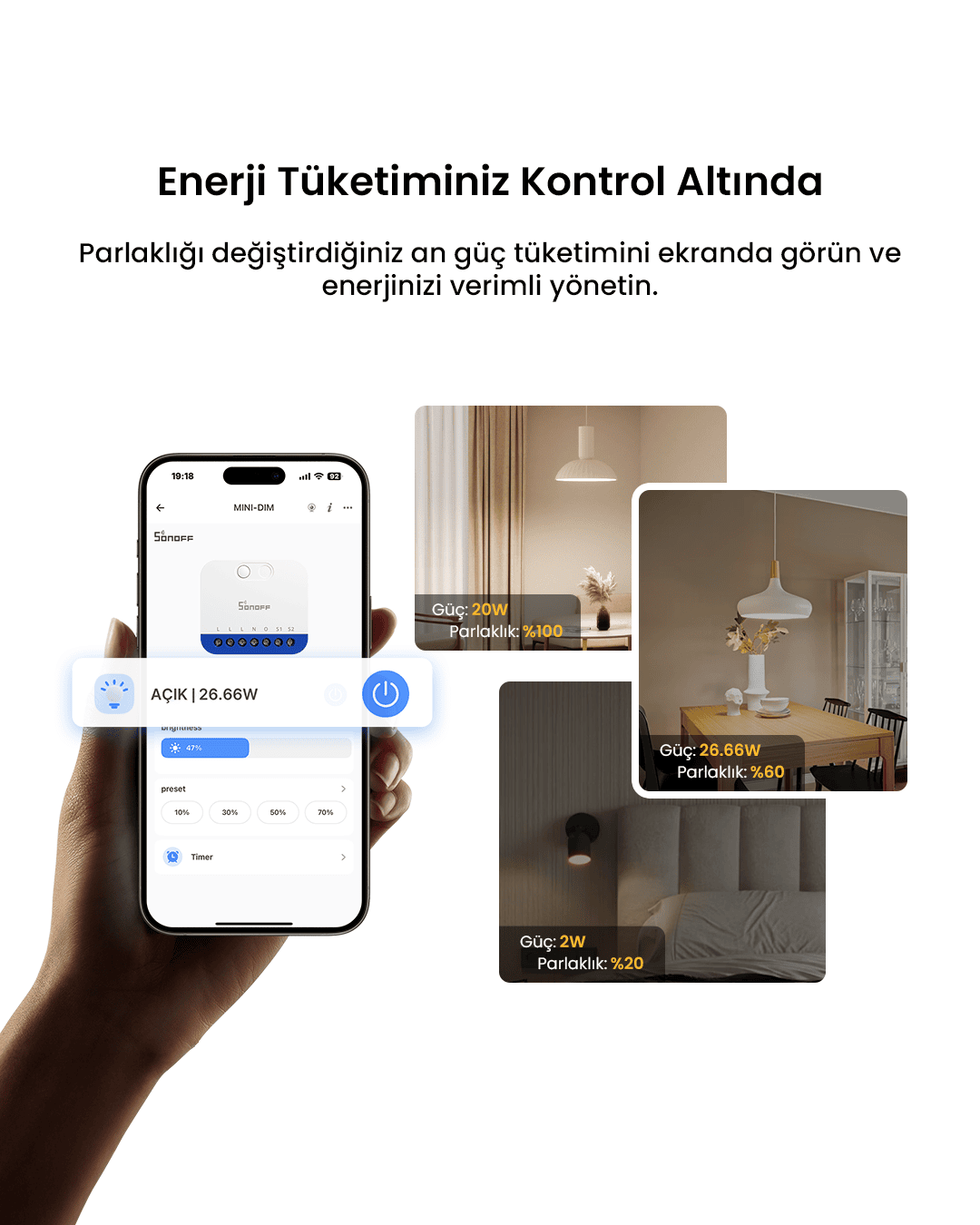 SONOFF Matter Dimmer Akıllı Röle
