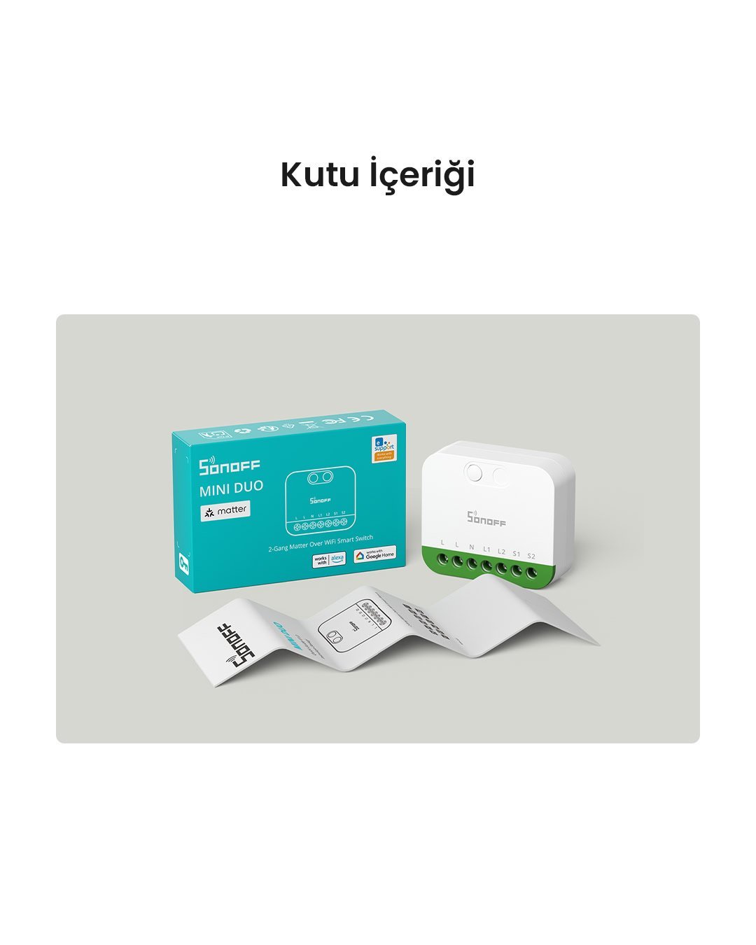 SONOFF 2 Kanallı Kontaktör Röle