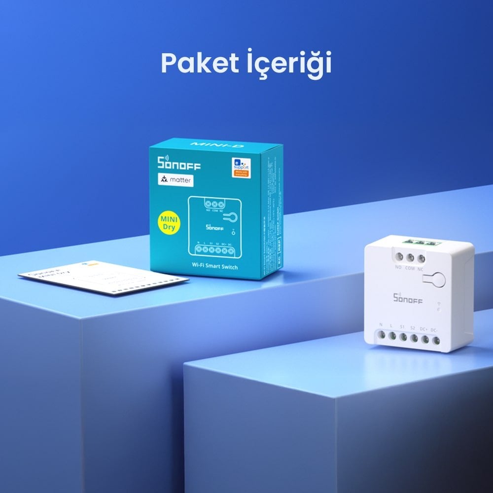 SONOFF Mini-D Matter Kuru Kontak Akıllı Röle