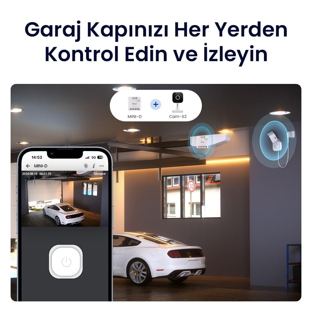 SONOFF Mini-D Matter Kuru Kontak Akıllı Röle