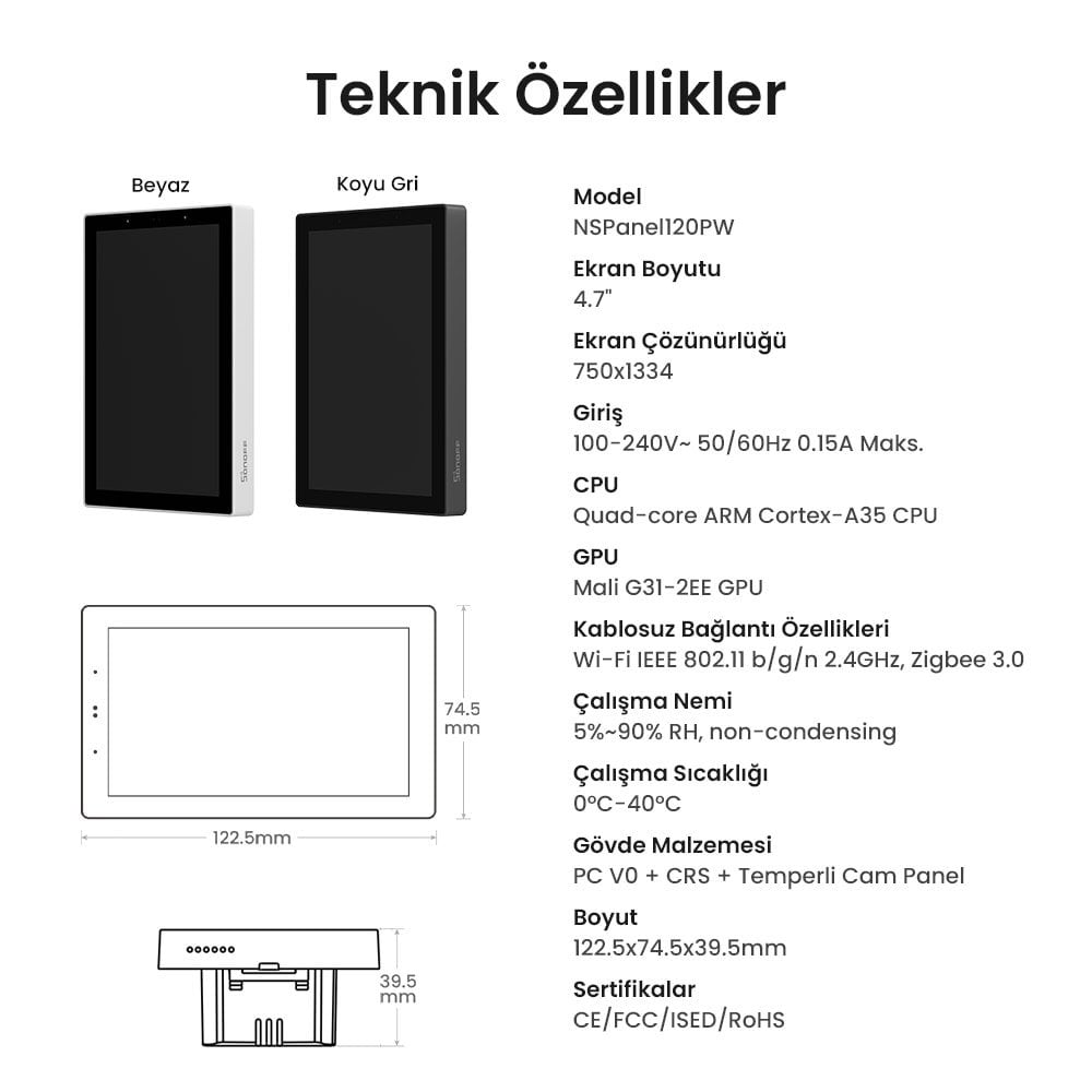 NS Panel Pro 120 Beyaz