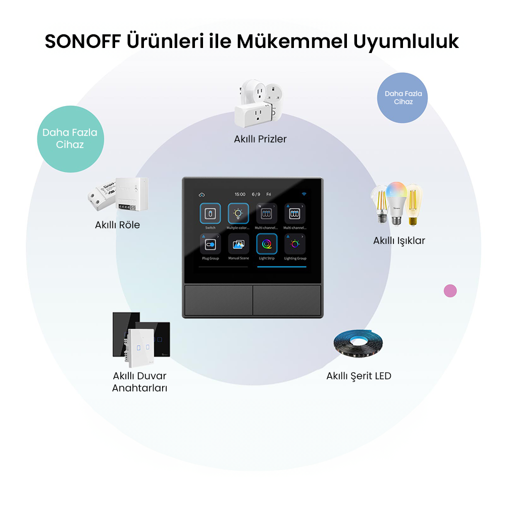 NS Panel Siyah Merkezi Kontrol Paneli