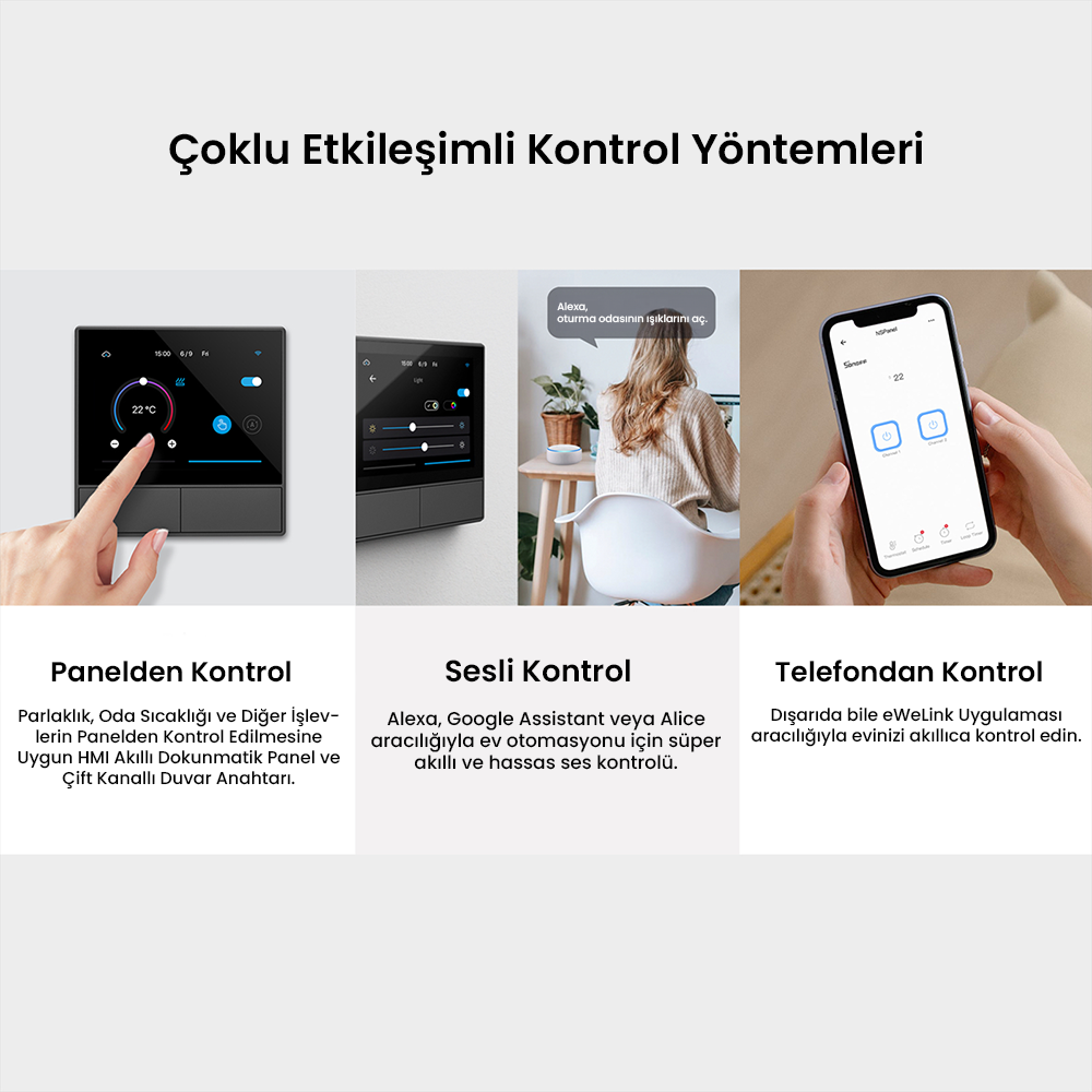 NS Panel Siyah Merkezi Kontrol Paneli