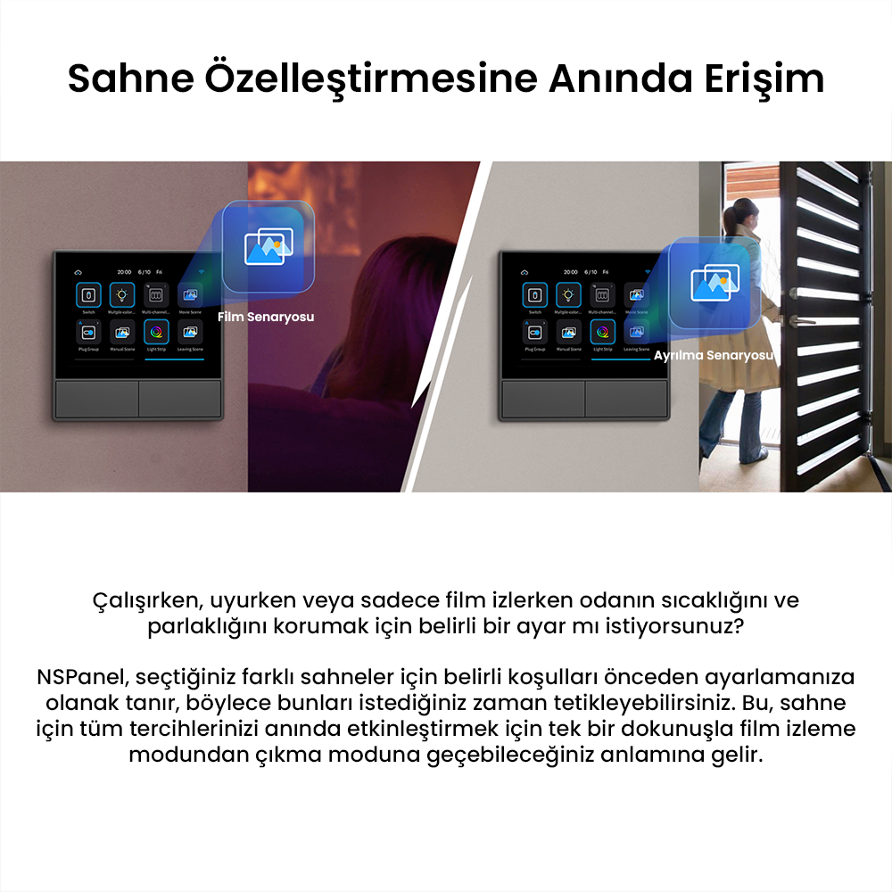 NS Panel Siyah Merkezi Kontrol Paneli
