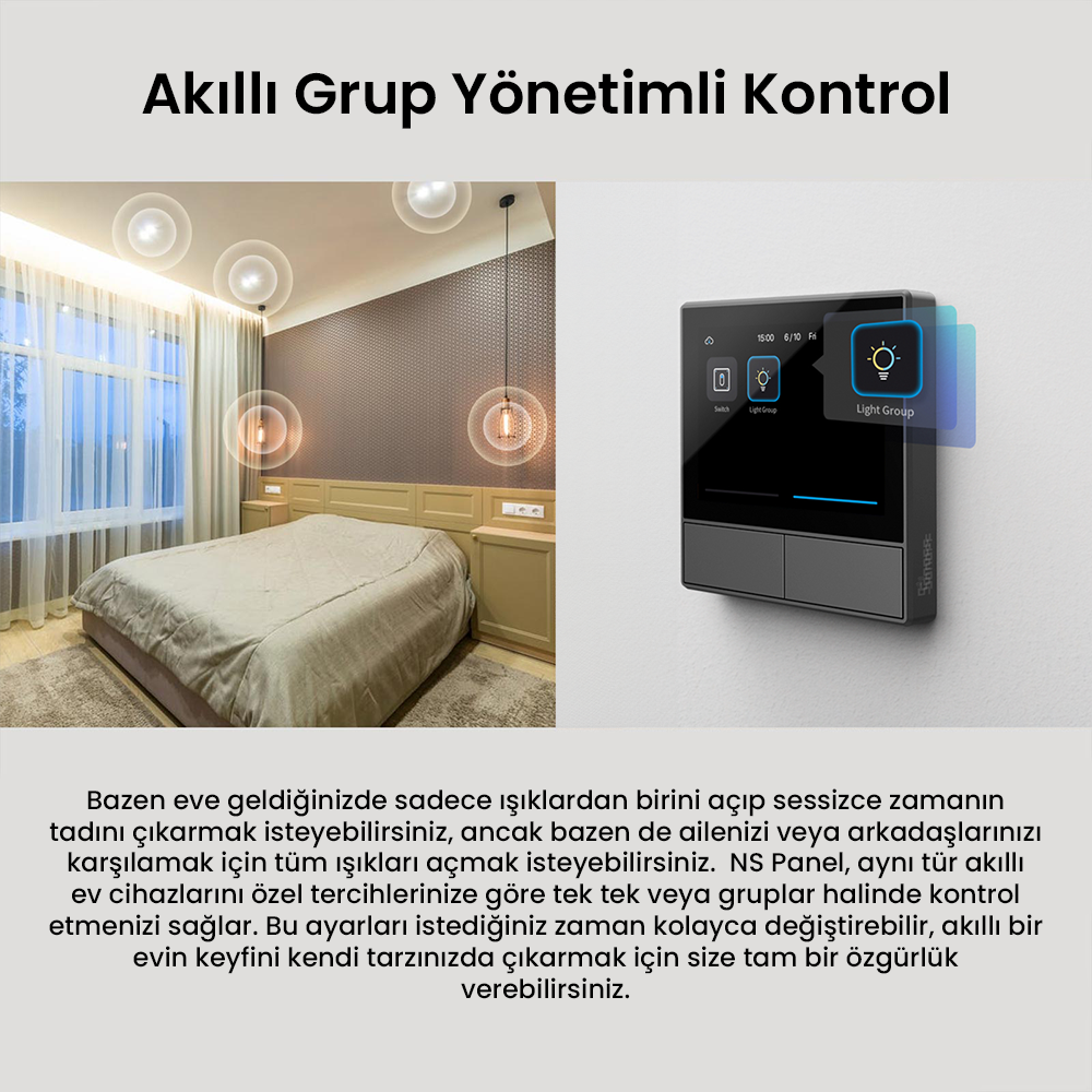 NS Panel Siyah Merkezi Kontrol Paneli