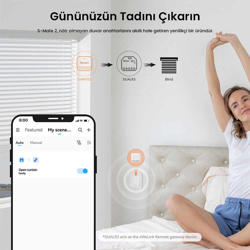 S-Mate 2 Nötrsüz Duvar Anahtarı Yardımcısı