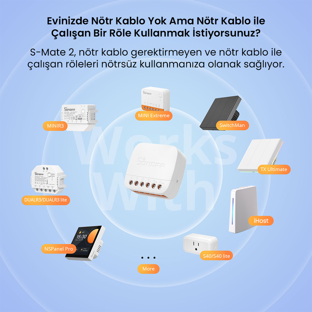 S-Mate 2 Nötrsüz Duvar Anahtarı Yardımcısı