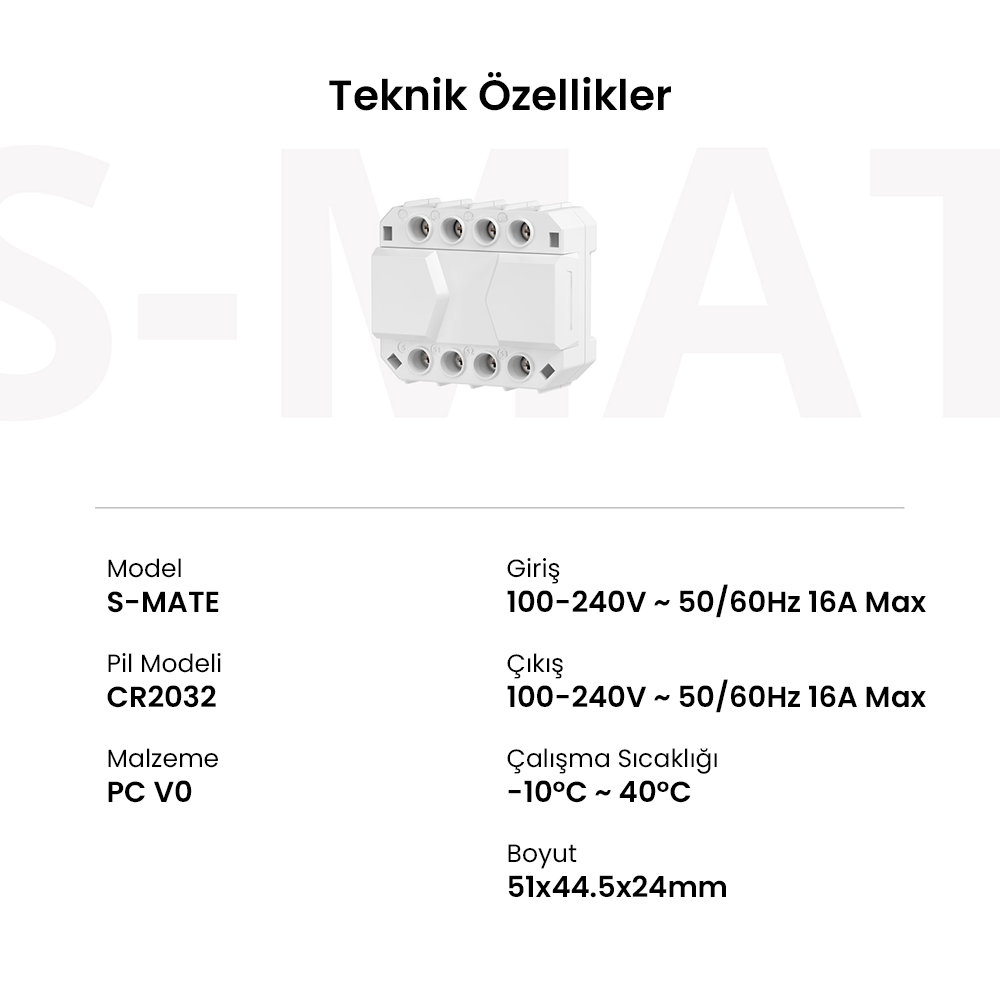 S-Mate Nötrsüz Duvar Anahtarı Yardımcısı