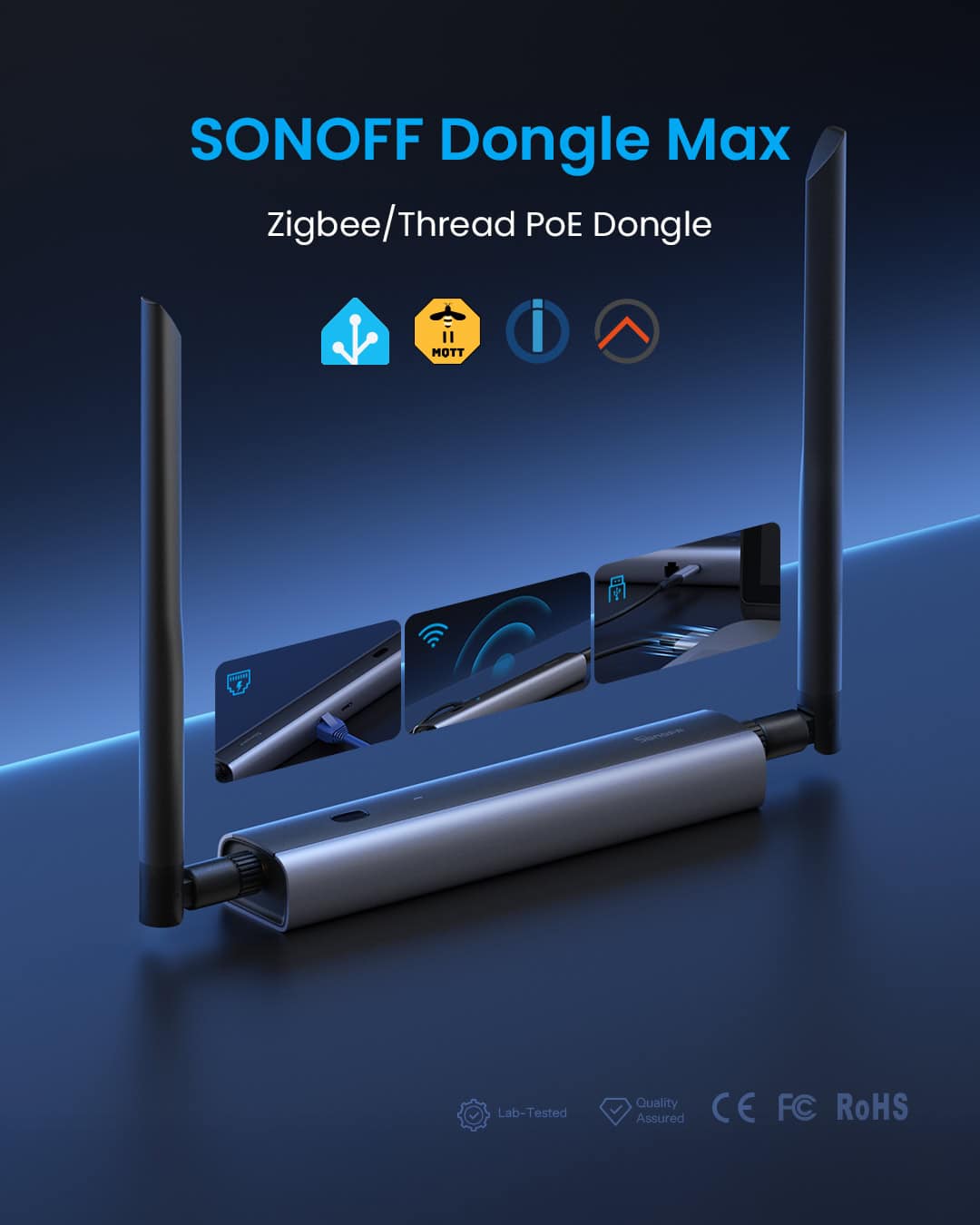 SONOFF Dongle Max Zigbee/Thread PoE Dongle | Dongle-M