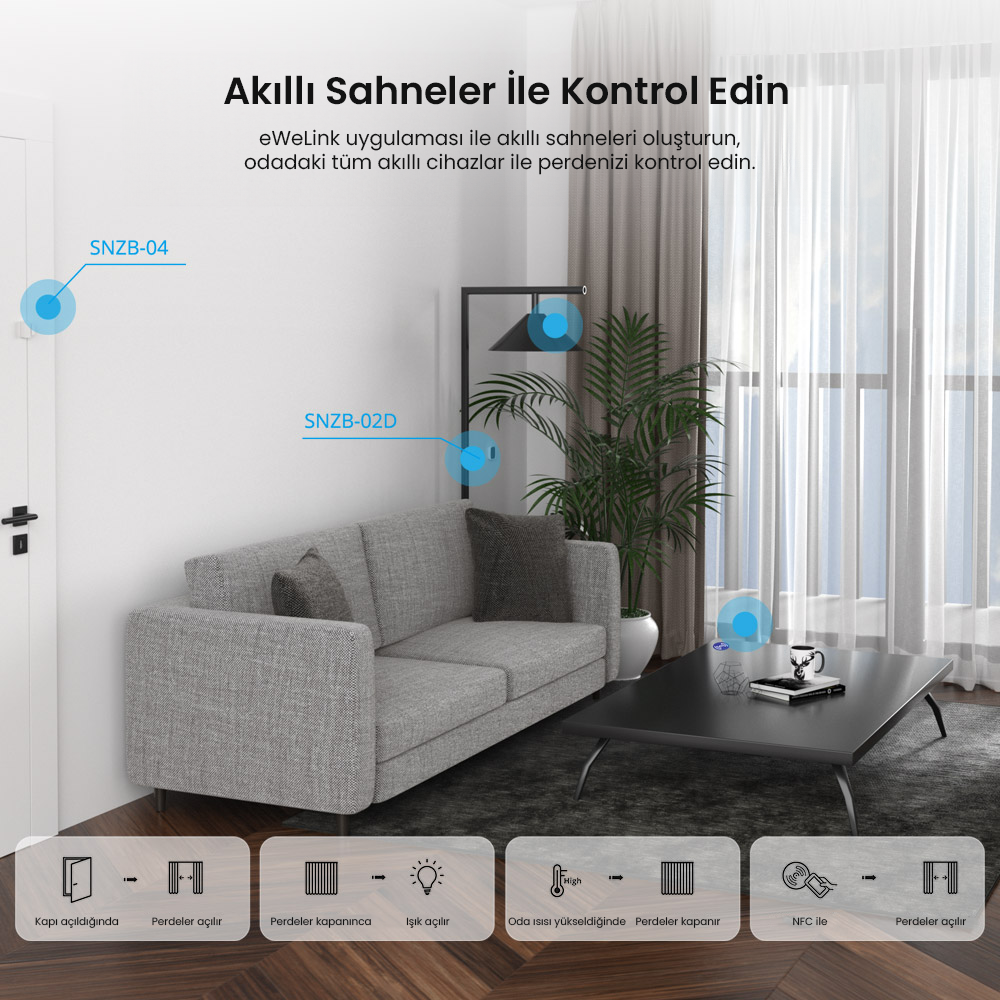 SONOFF Zigbee Akıllı Perde Motoru