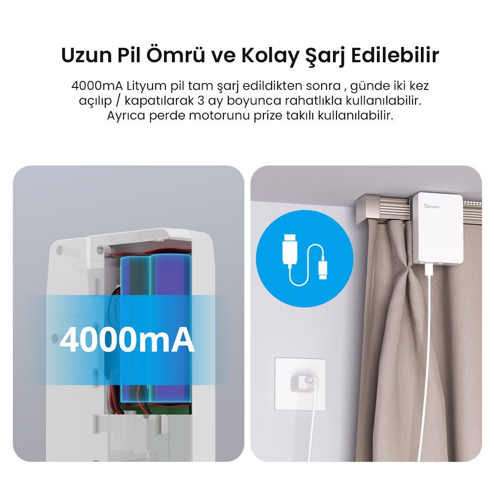 SONOFF Zigbee Akıllı Perde Motoru