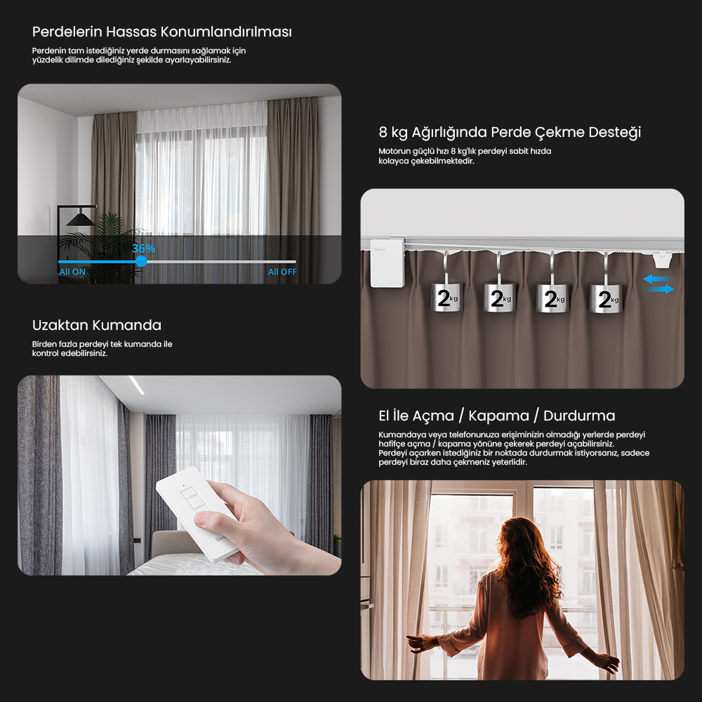 SONOFF Zigbee Akıllı Perde Motoru