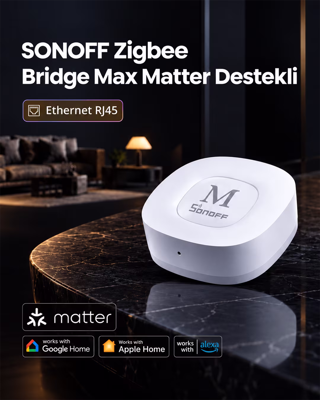SONOFF Zigbee Bridge Max Matter Destekli