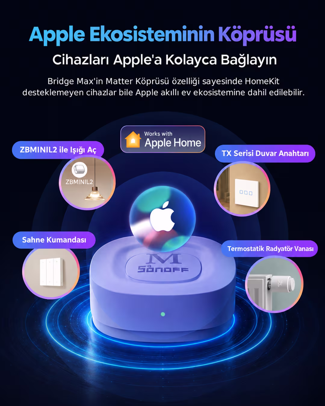 SONOFF Zigbee Bridge Max Matter Destekli