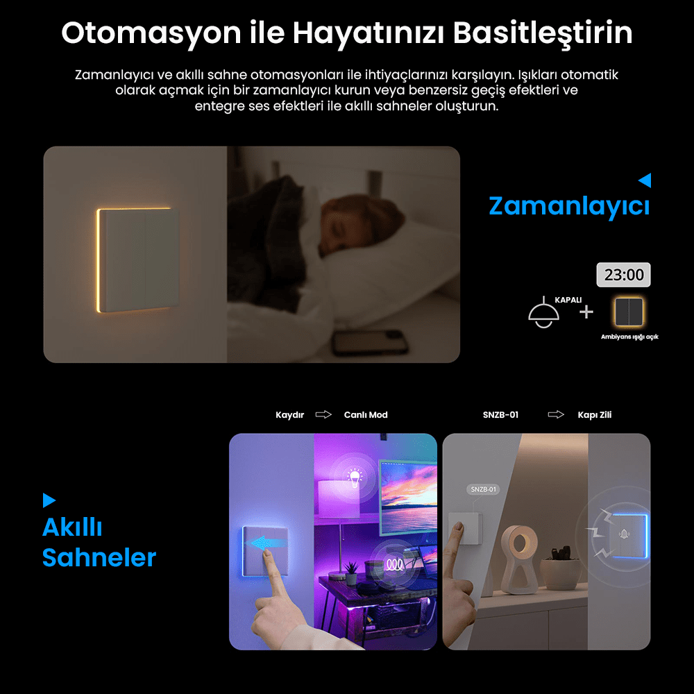 SONOFF TX Ultimate Dokunmatik Duvar Anahtarı
