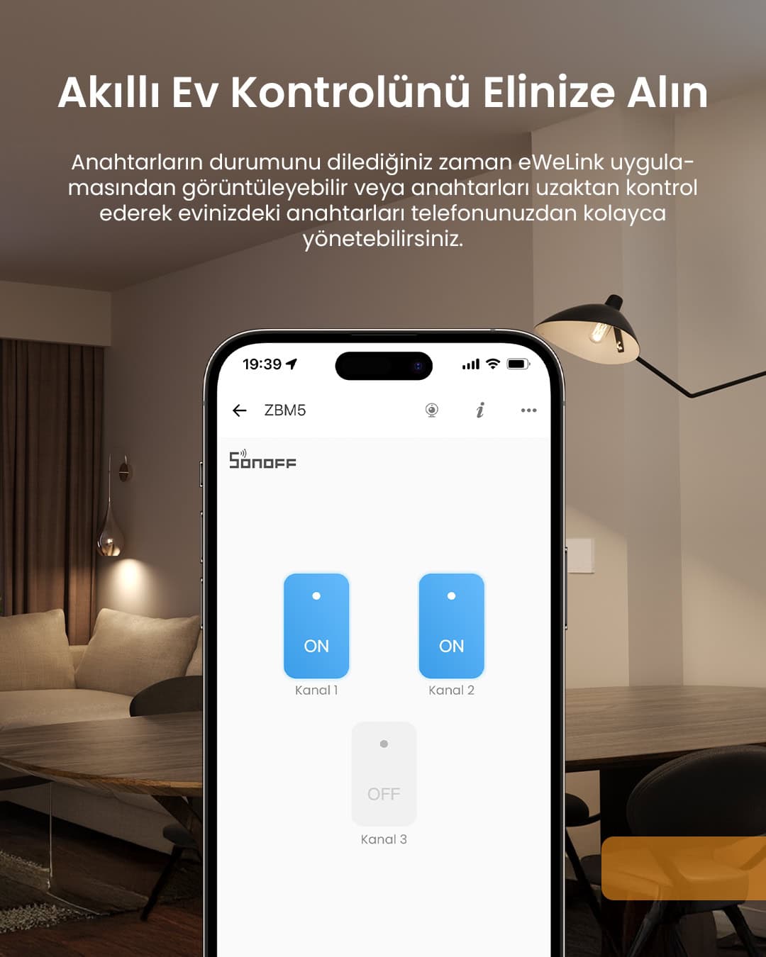 ZBM5-1C-80W ZigBee Akıllı Duvar Anahtarı Nötr ve Nötrsüz Uyumlu