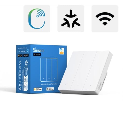M5-3C-86W Matter Akıllı Duvar Anahtarı 3 Kanallı