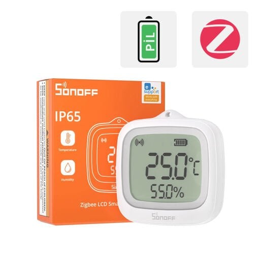 SNZB-02WD ZigBee IP65 Akıllı Sıcaklık ve Nem Sensörü