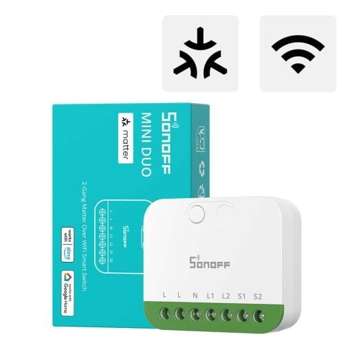 Mini-2GS Duo Matter 2 Kanallı Akıllı Röle
