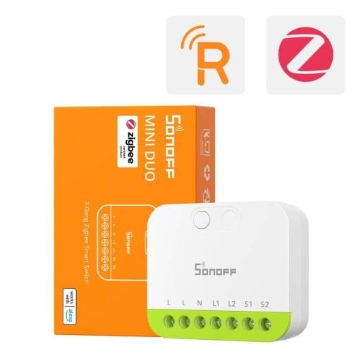 Mini-ZB2GS Duo ZigBee 2 Kanallı Akıllı Röle