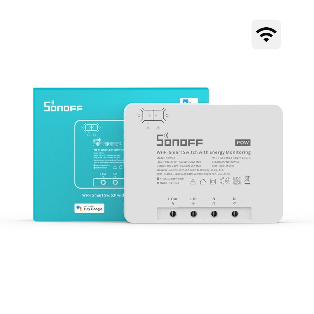 Pow R3 25A Akıllı Enerji Ölçer Röle