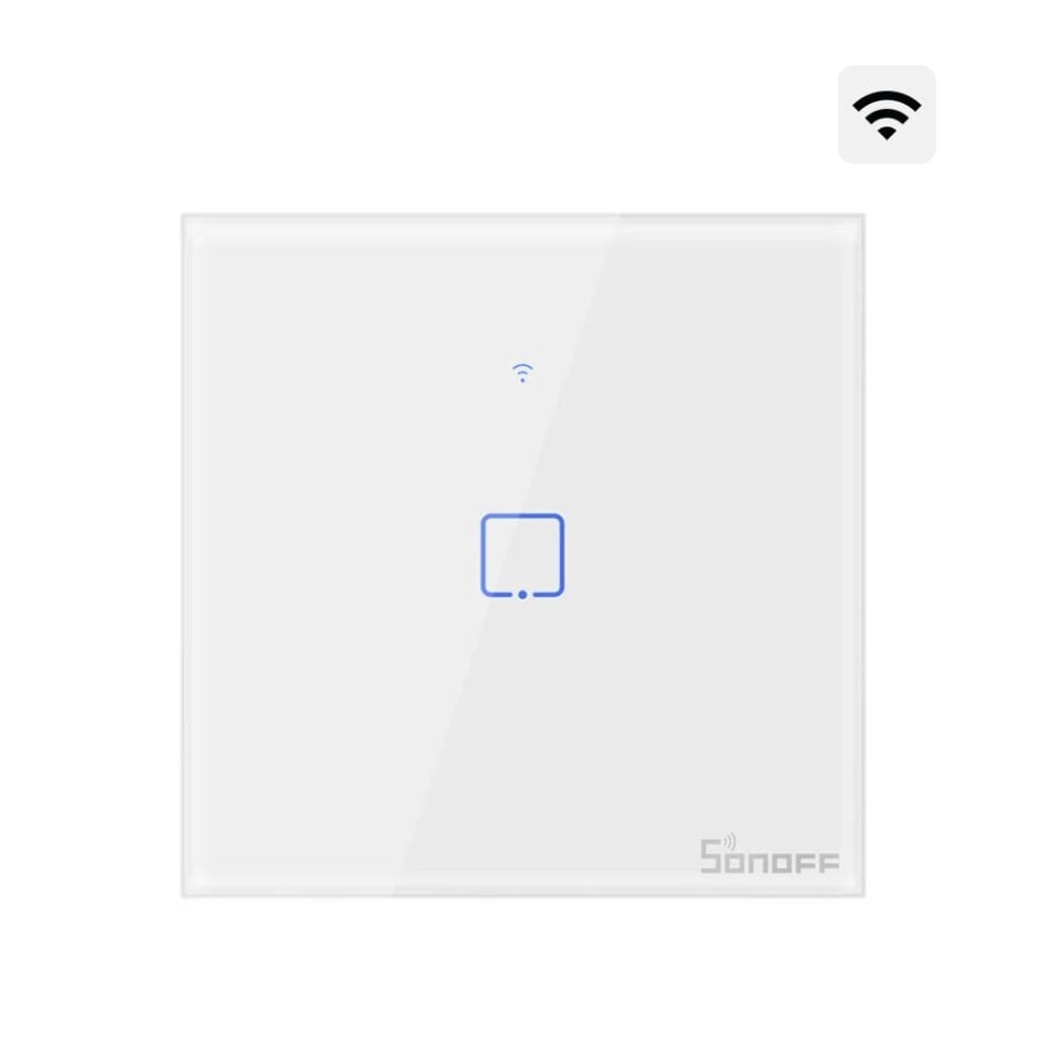 T0-EU-1C Akıllı Dokunmatik Duvar Anahtarı 1 Kanallı