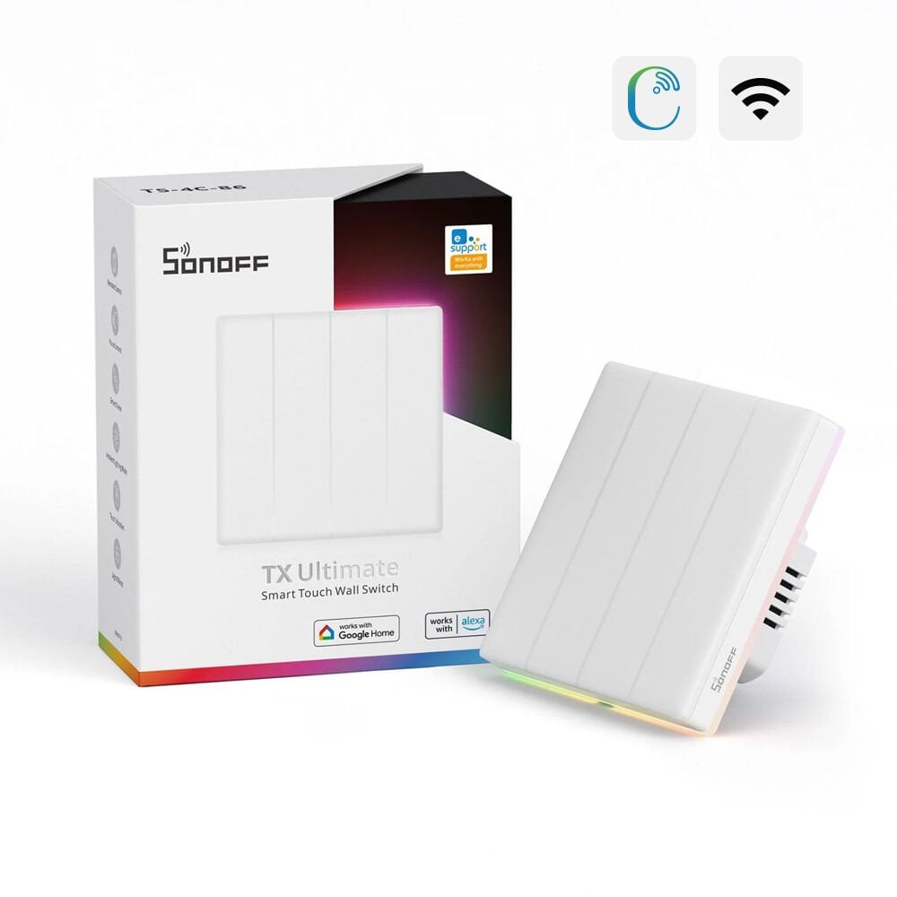 T5-4C-86 TX Ultimate Akıllı Dokunmatik Duvar Anahtarı 4 Kanallı