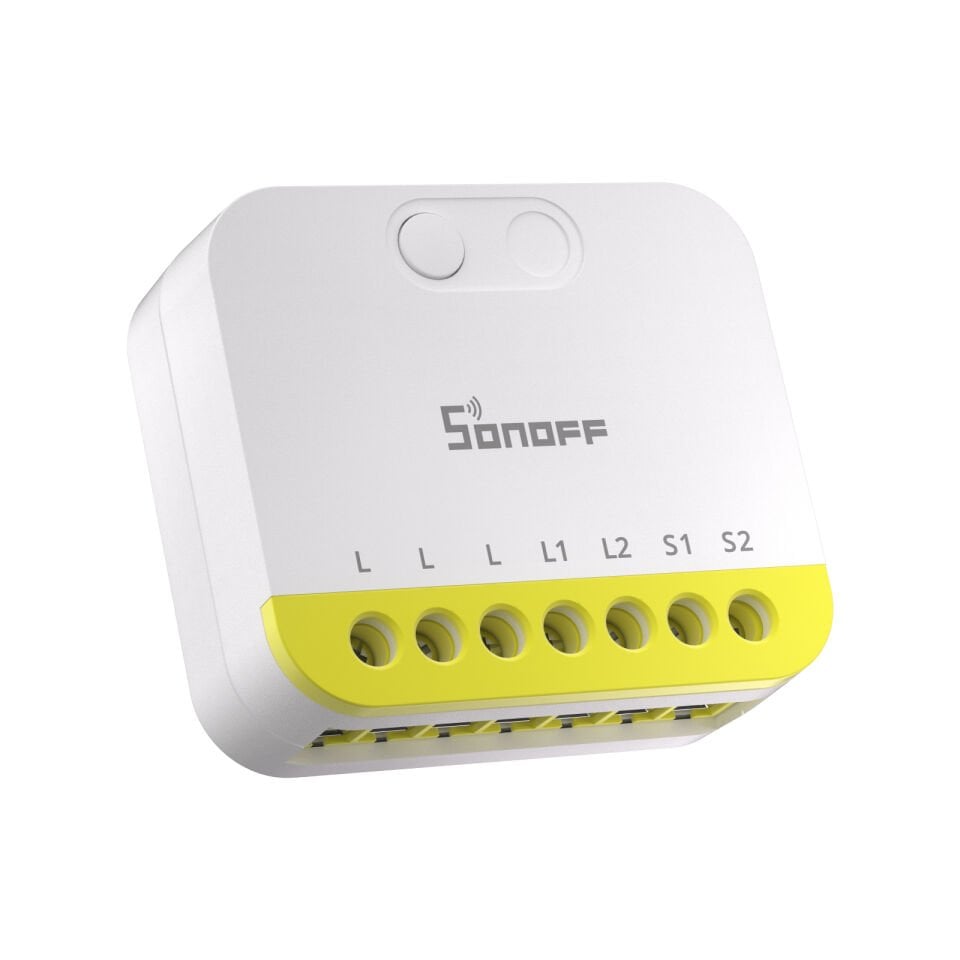 SONOFF Mini-ZB2GS-L Duo Nötrsüz ZigBee 2 Kanallı Akıllı Röle 2 Adet