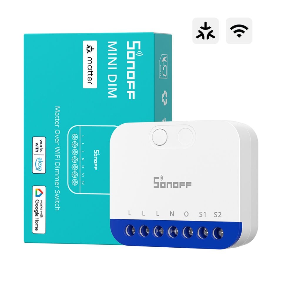 SONOFF Matter Dimmer Akıllı Röle | Mini-Dim