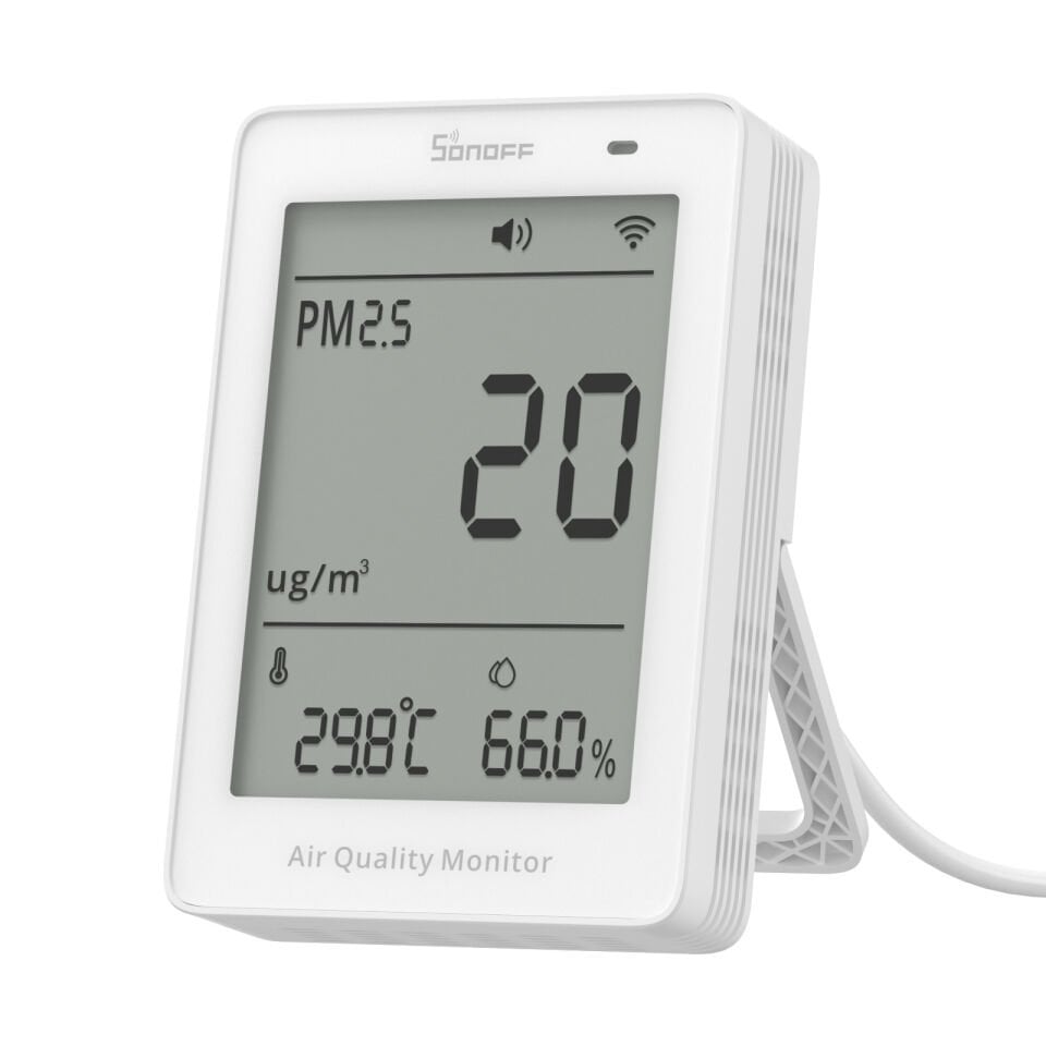 SONOFF AirGuard PM2.5/PM10 Matter Akıllı Hava Kalitesi Ölçüm Cihazı | SAWF-07P