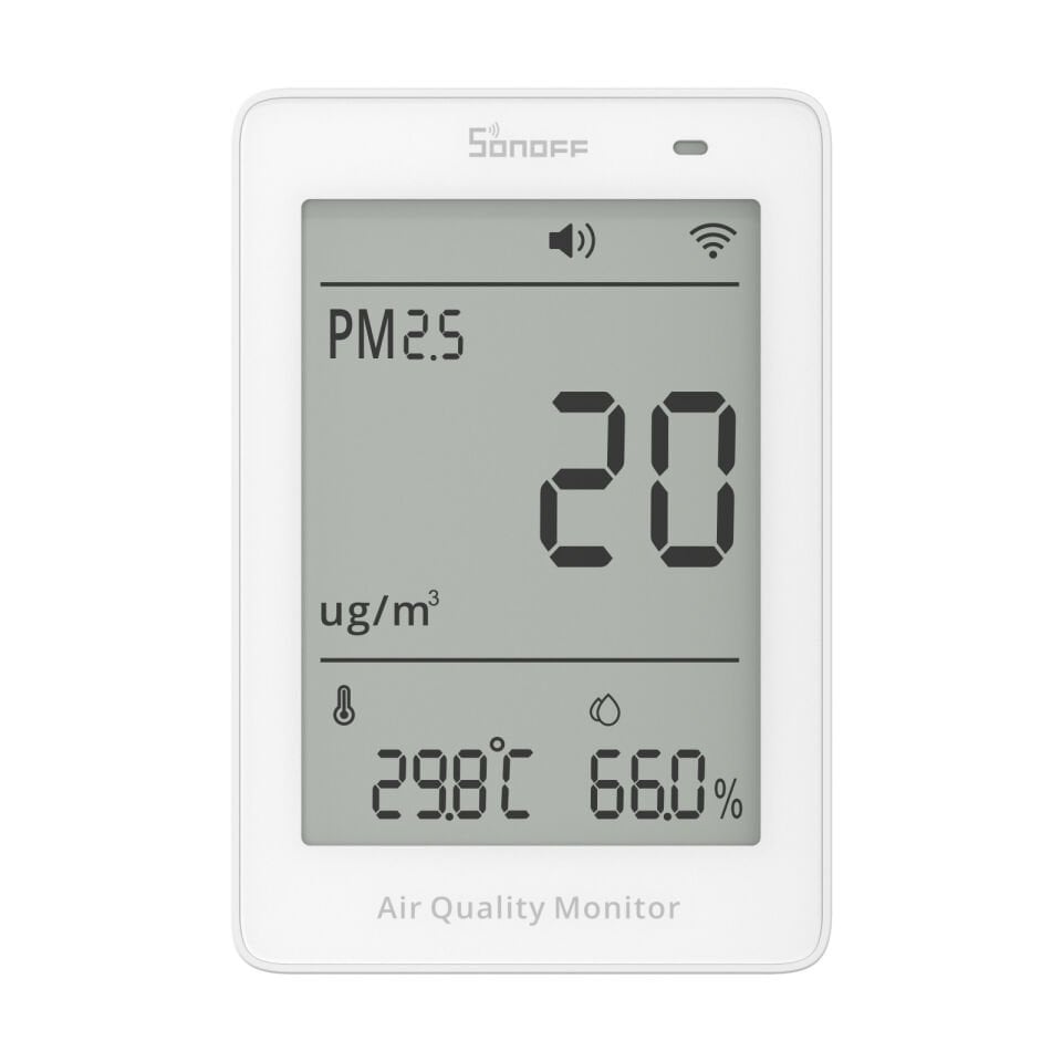 SONOFF AirGuard PM2.5/PM10 Matter Akıllı Hava Kalitesi Ölçüm Cihazı | SAWF-07P