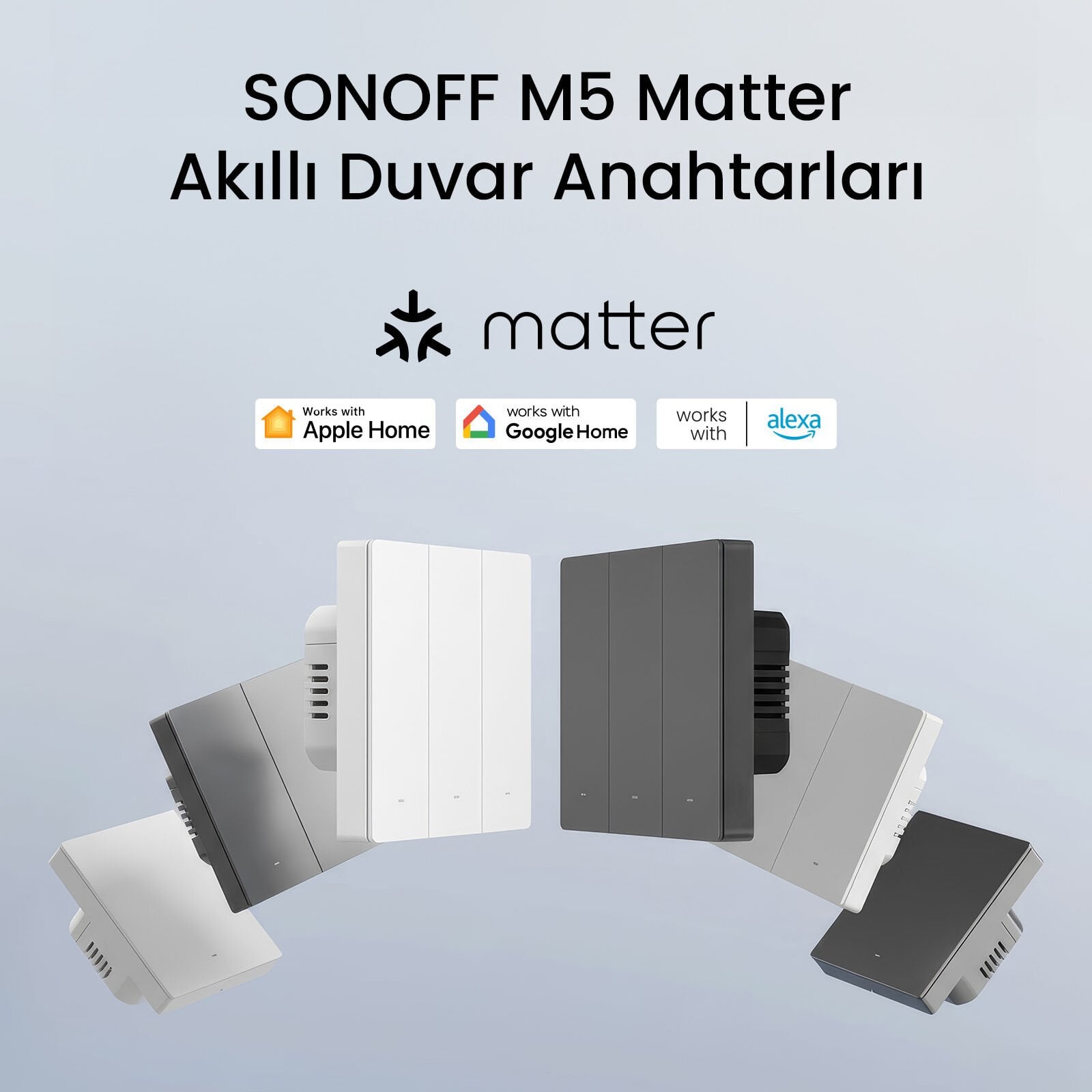 SONOFF M5 Matter Akıllı Duvar Anahtarları