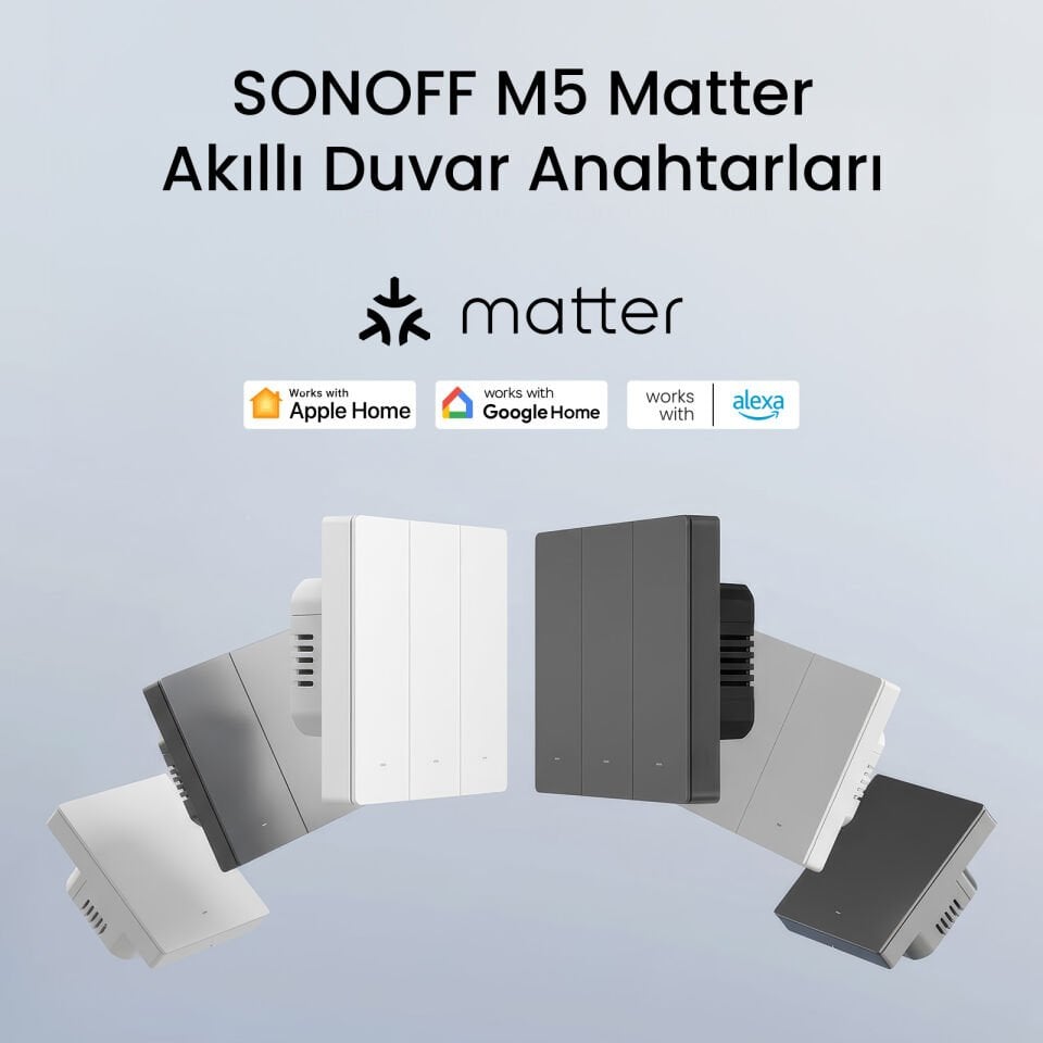 SONOFF M5 Matter Akıllı Duvar Anahtarları