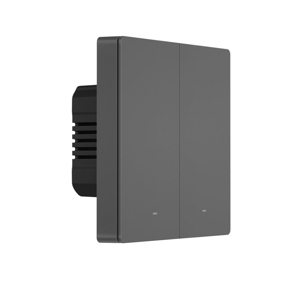 SONOFF M5 Matter Akıllı Duvar Anahtarları Koyu Gri - 2 Kanallı - 86