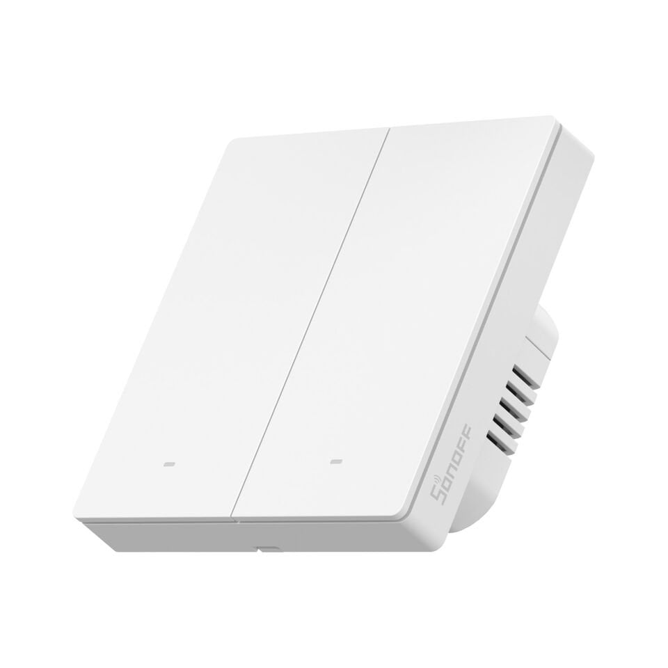 SONOFF M5 Zigbee Akıllı Duvar Anahtarları Nötr ve Nötrsüz Uyumlu Beyaz - 2 Kanallı - 86