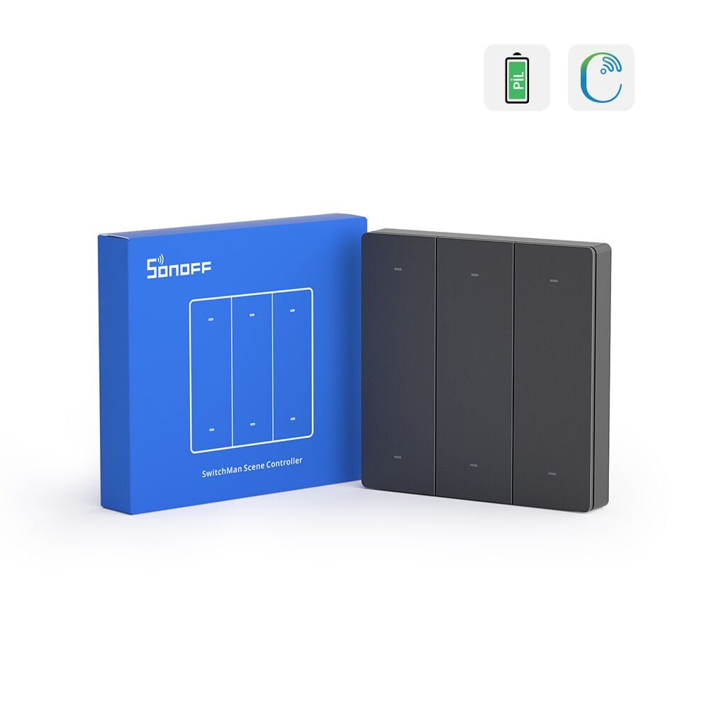 SONOFF R5 Akıllı Sahne Butonu Koyu Gri