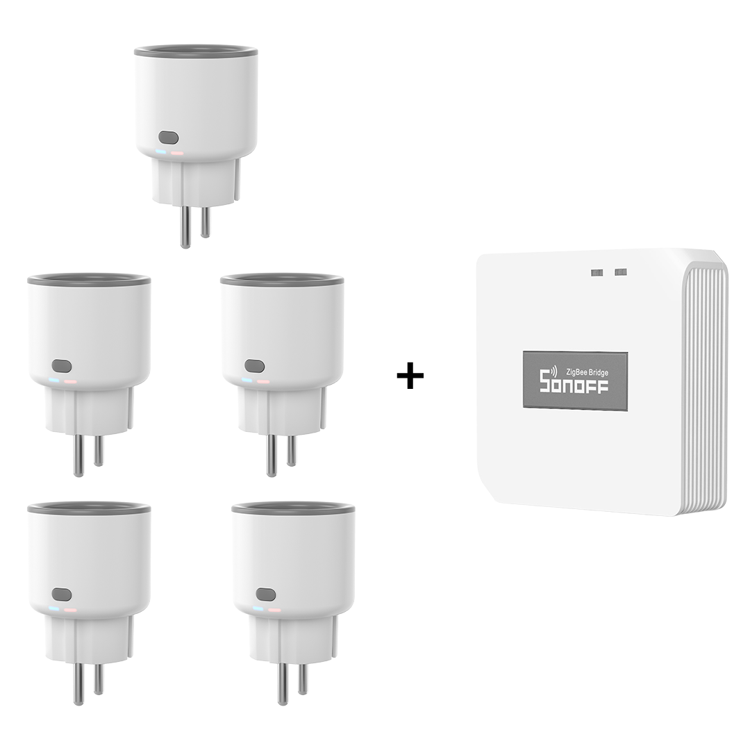 SONOFF S60 5’li Akıllı Priz ve Zigbee Bridge Pro Seti