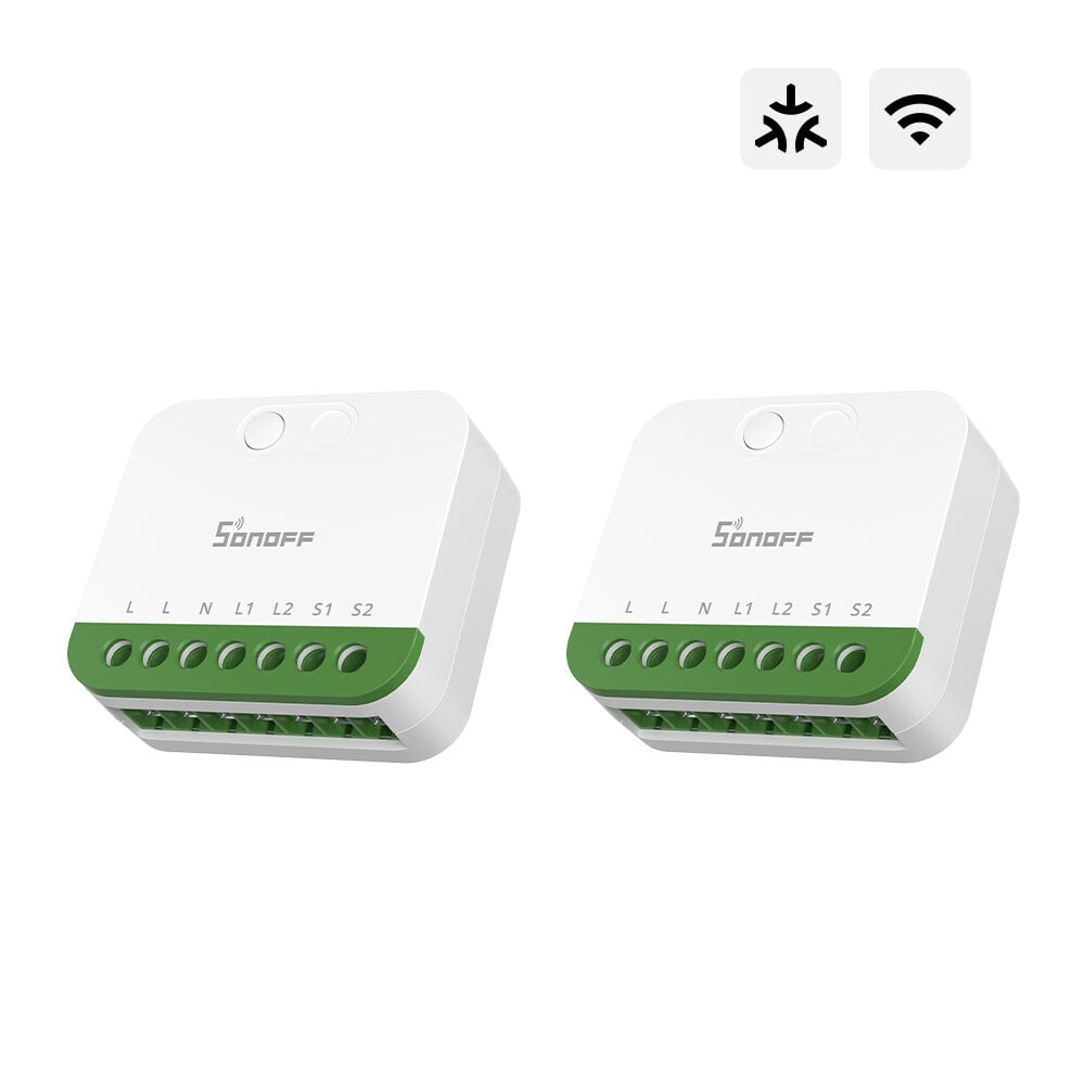 SONOFF Mini-2GS Duo Matter 2 Kanallı Akıllı Röle 2 Adet