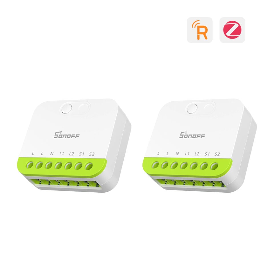 SONOFF Mini-ZB2GS Duo ZigBee 2 Kanallı Akıllı Röle 2 Adet