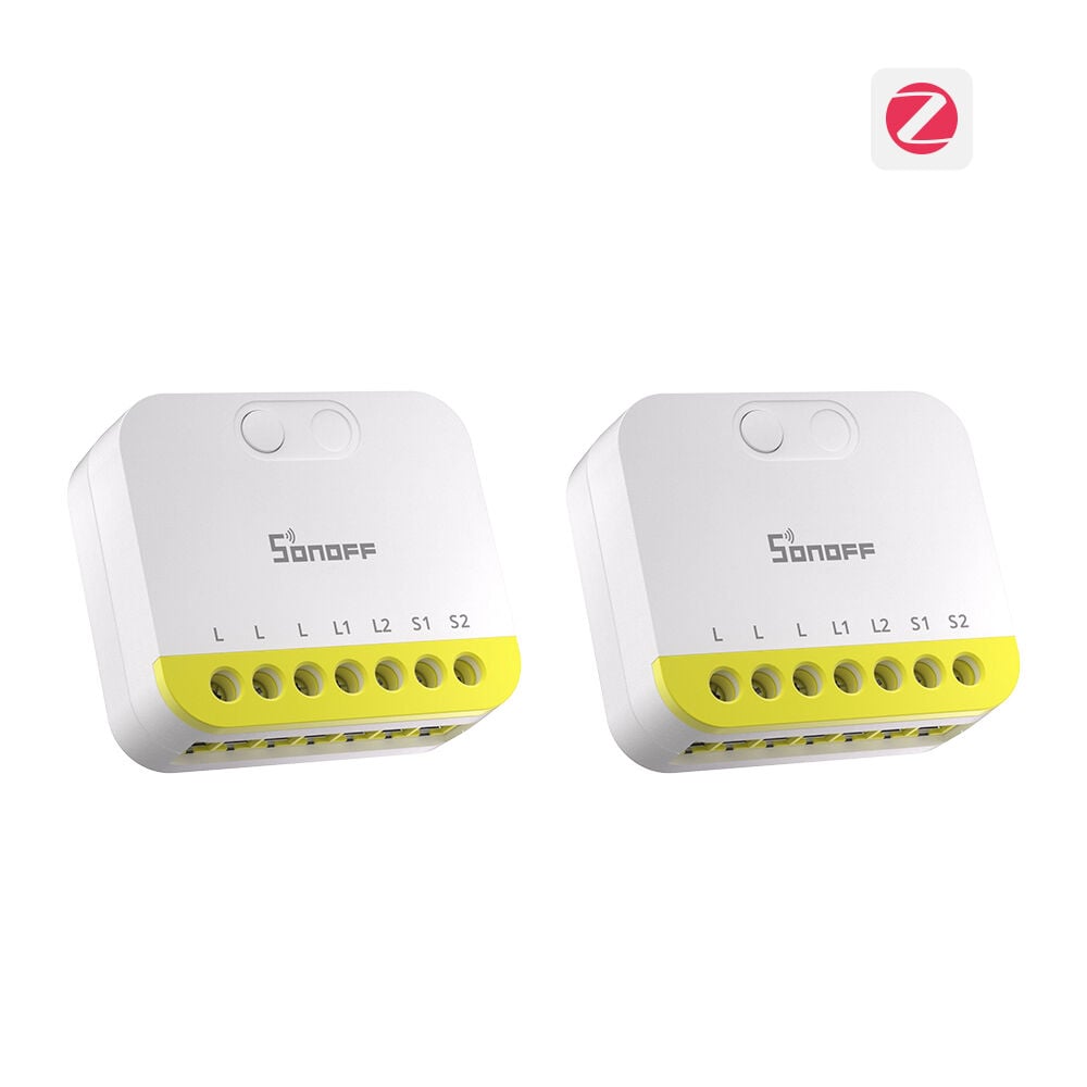 SONOFF Mini-ZB2GS-L Duo Nötrsüz ZigBee 2 Kanallı Akıllı Röle 2 Adet