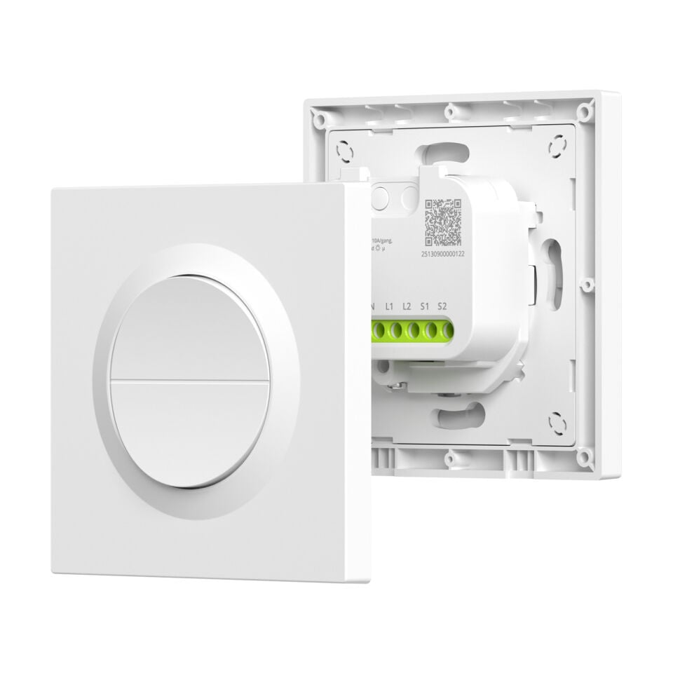 SONOFF Fusion Serisi Orb-ZBW2 Zigbee 2 Kanallı Akıllı Duvar Anahtarı | MINI-ZB2GS-E