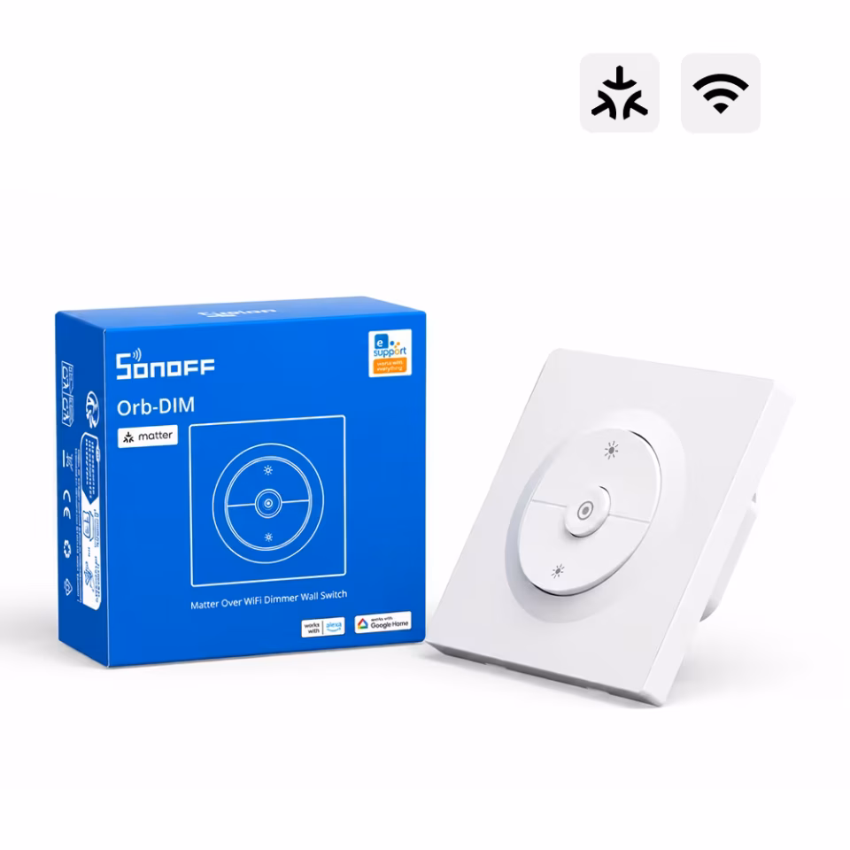 SONOFF Fusion Serisi Orb-DIM Matter Dimmer Akıllı Duvar Anahtarı | MINI-DIM-E