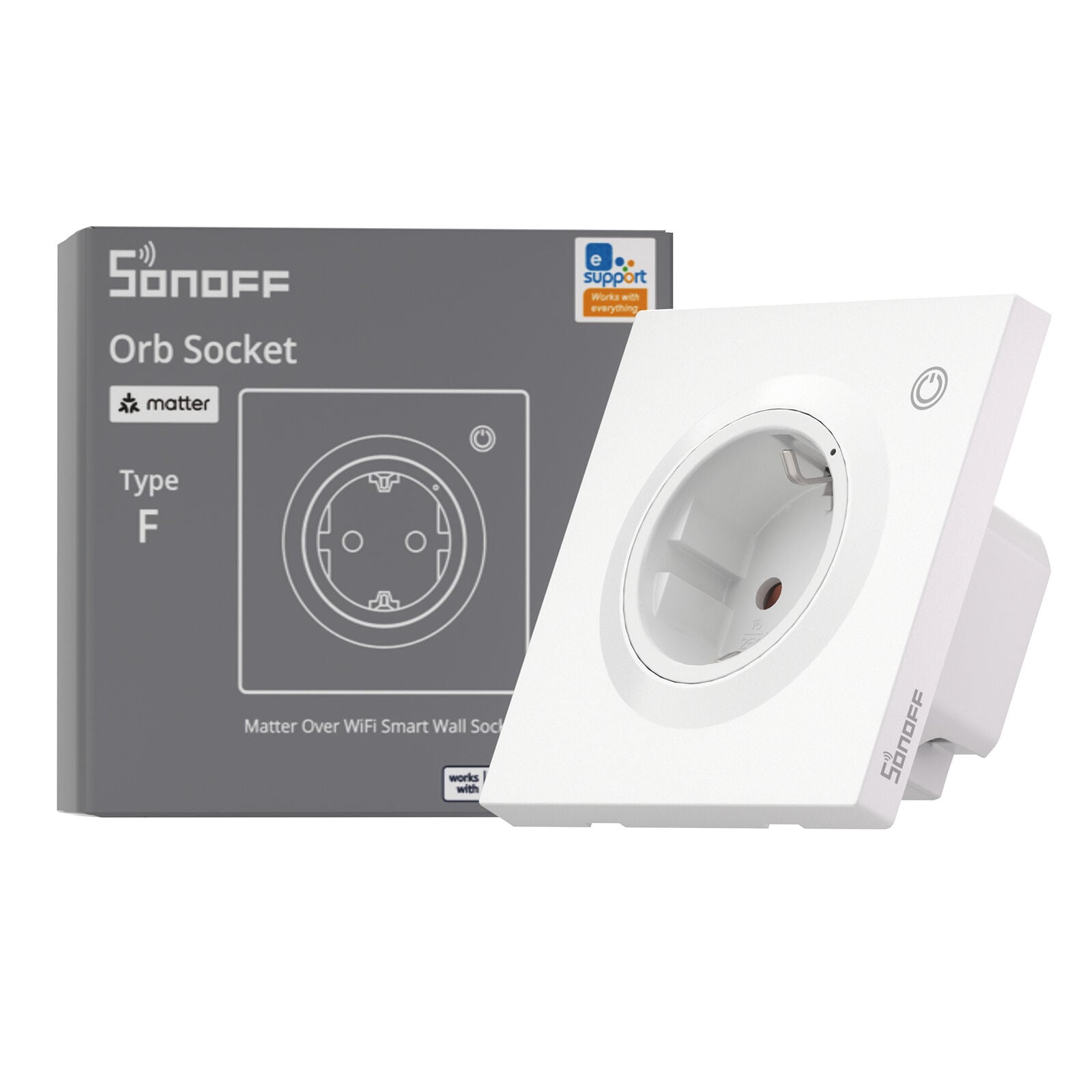 SONOFF Fusion Serisi Matter Akıllı Duvar Prizi | WS01TPF-E