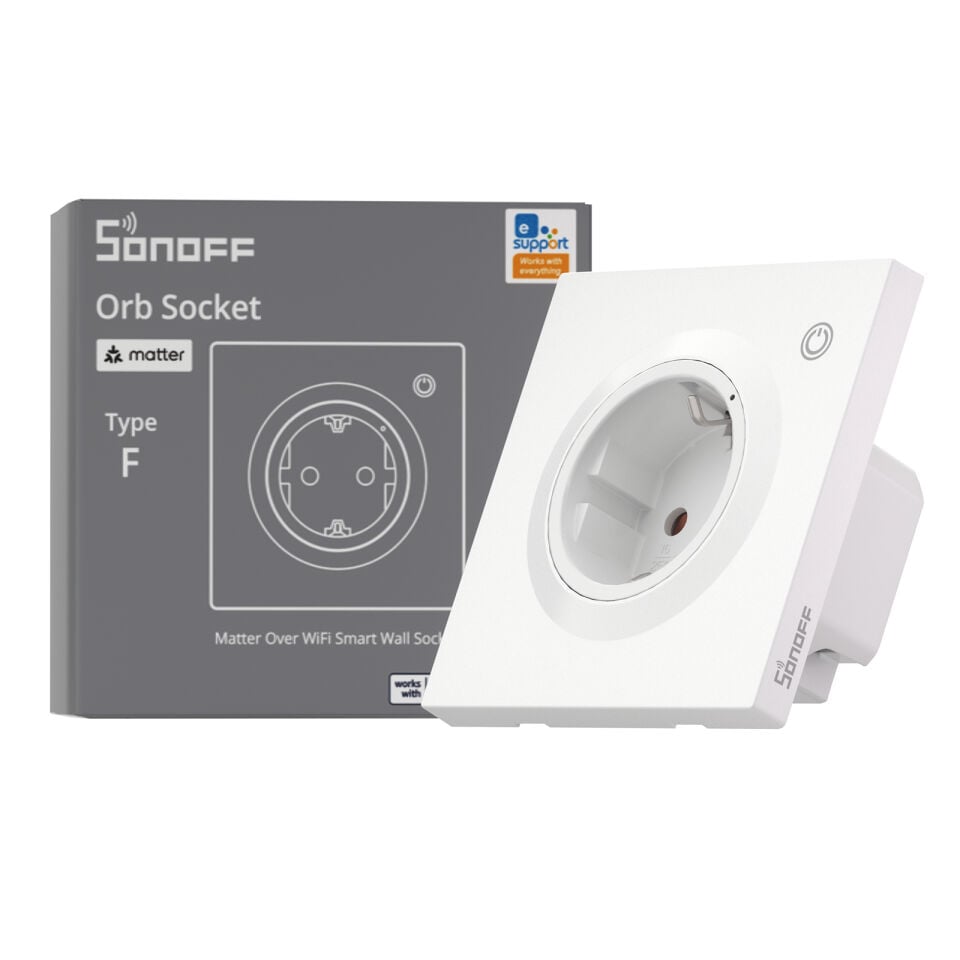 SONOFF Fusion Serisi Matter Akıllı Duvar Prizi | WS01TPF-E